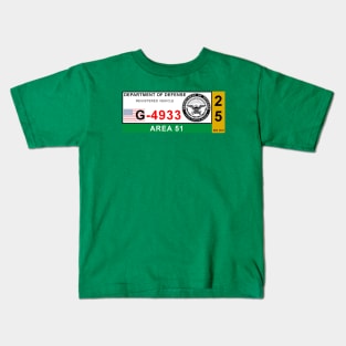 2025 Area 51 Military Base Permit Kids T-Shirt